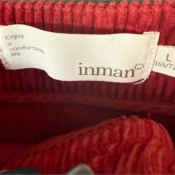 Red Corduroy Mini Skirt - Picture 6 of 8